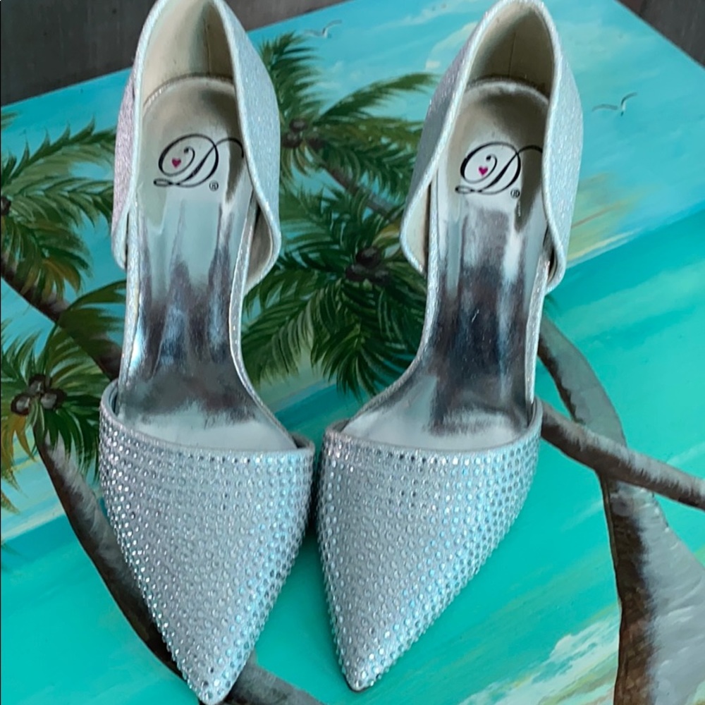 Silver High Heels